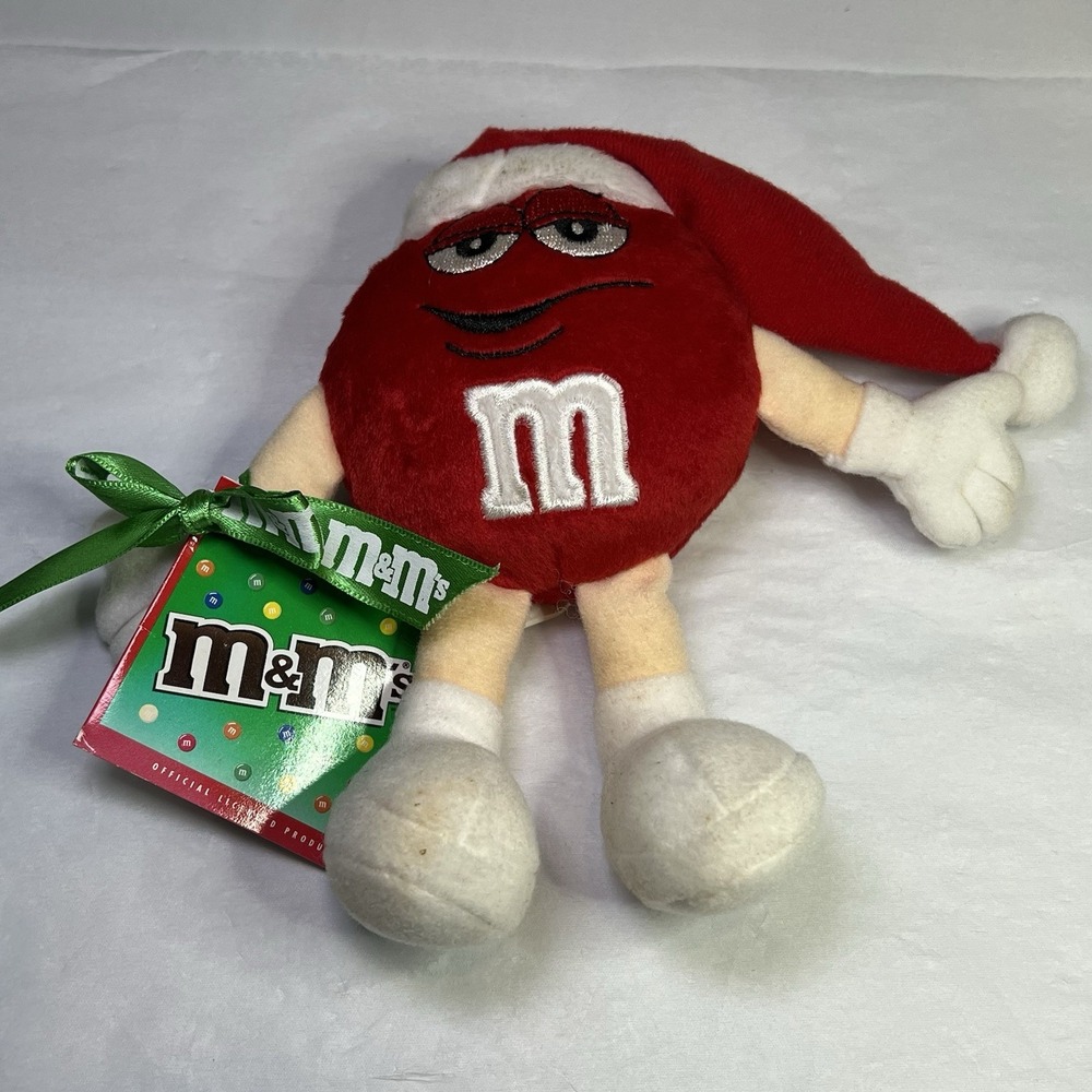 New Red Christmas Elf M&M‎ M&M's Holiday Plush 2004 Galerie 7"